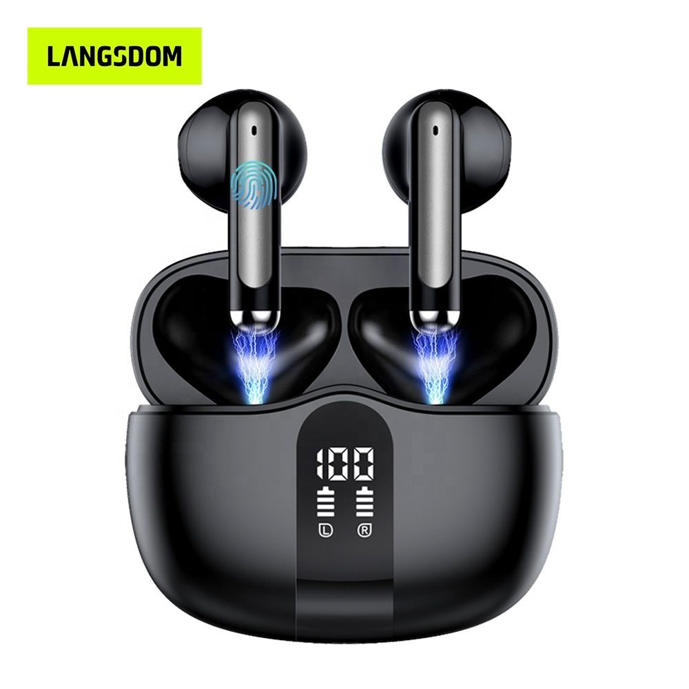 Noise Cancelling Bluetooth Earbuds with LED Digital Display Case - photo 1