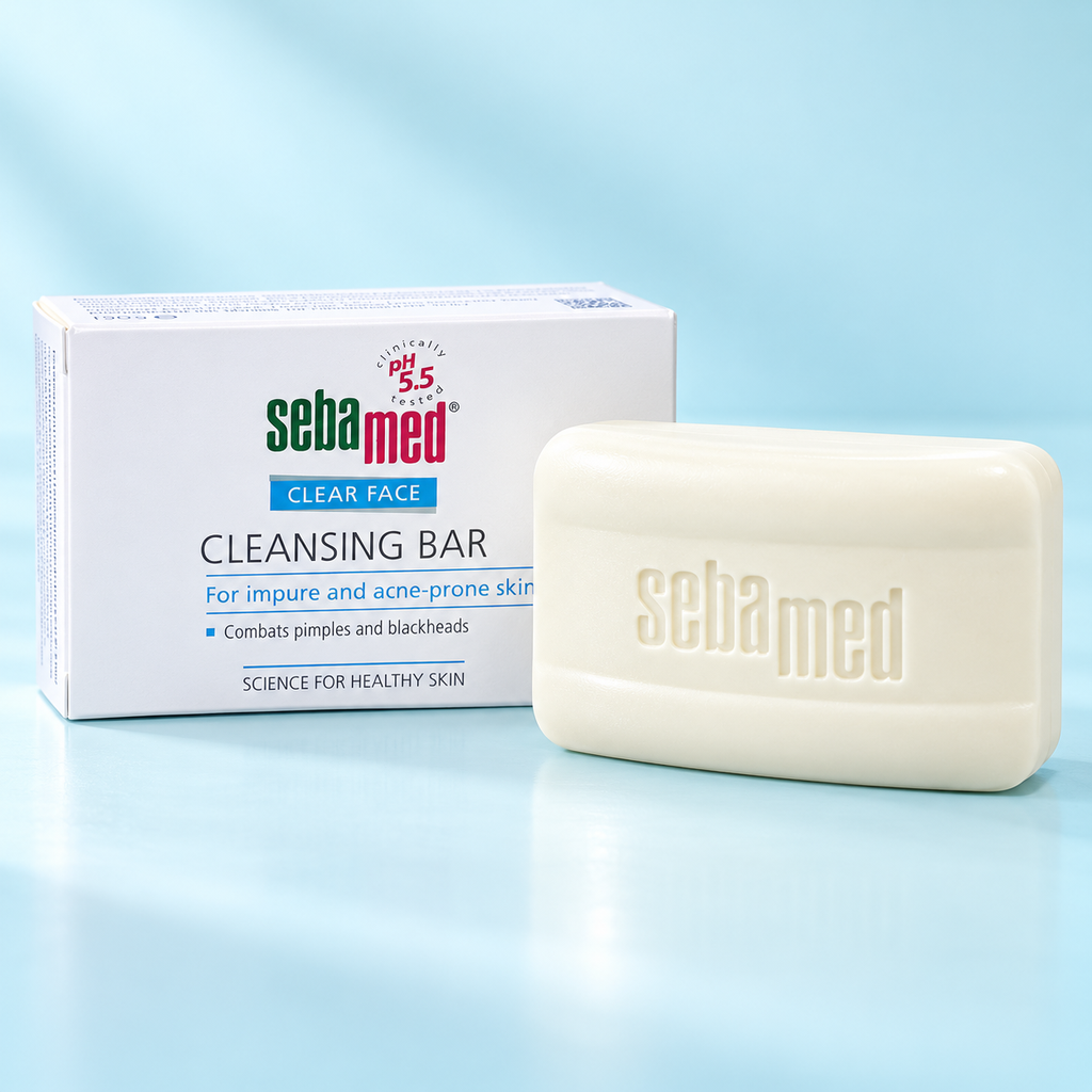 Sebamed Clear Face Cleansing Bar for Oily & Acne-Prone Skin – 150 g (3pcs x 150 g )