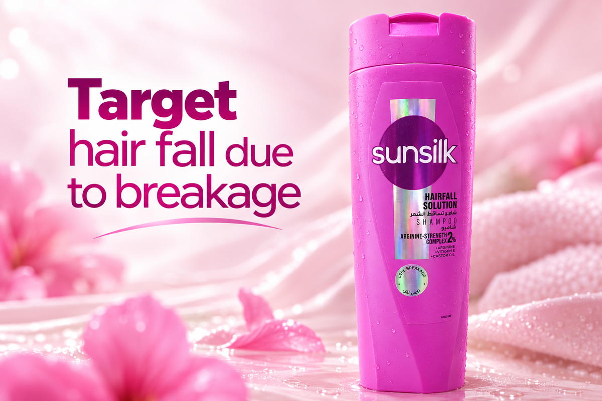 Sunsilk Hairfall Solution Shampoo with Arginine-Strength Complex, 400ml (1x4 pcs)