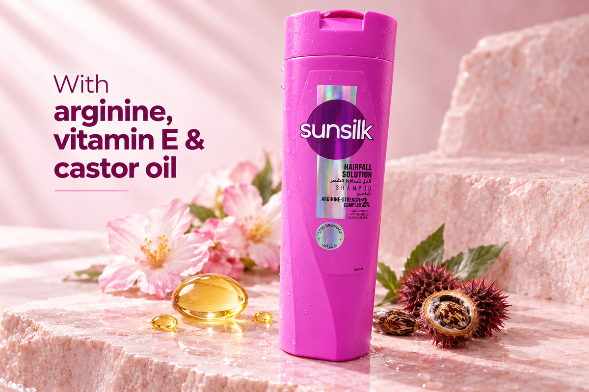 Sunsilk Hairfall Solution Shampoo with Arginine-Strength Complex, 400ml (1x4 pcs)