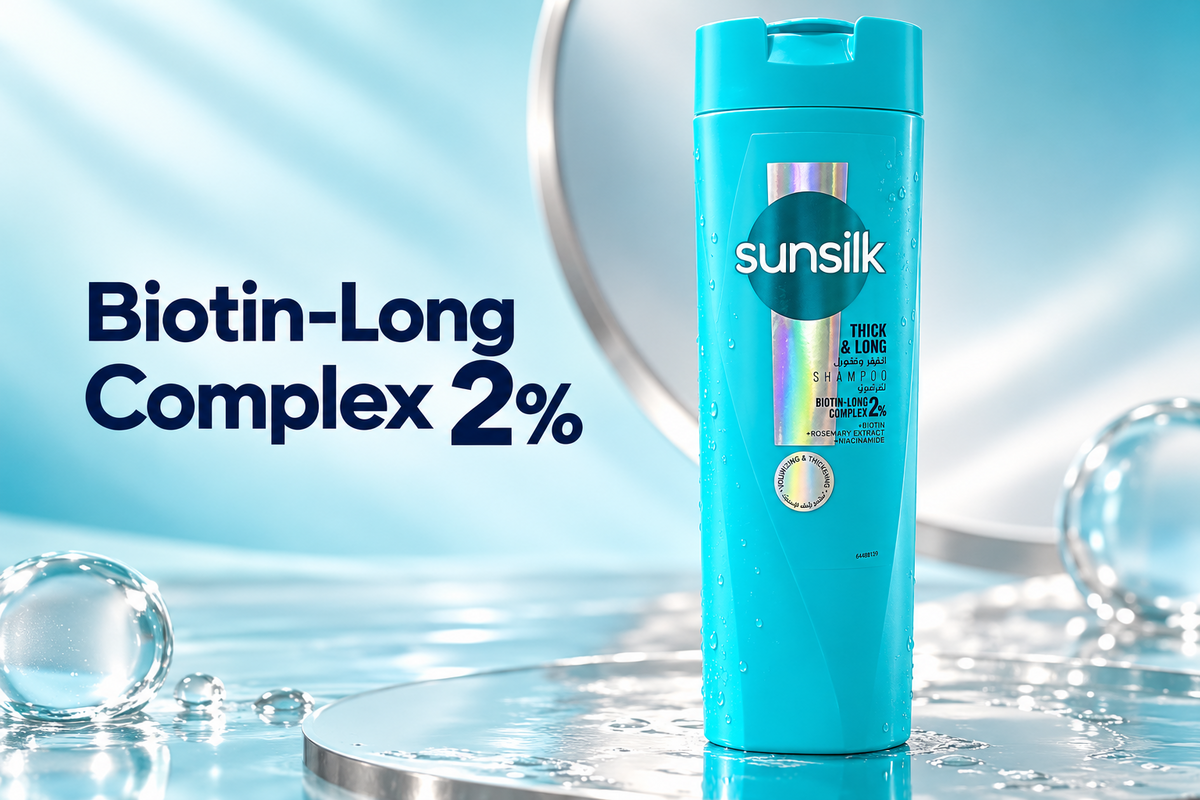 Sunsilk Thick & Long Shampoo with 2% Biotin-Long Complex – 400ml (1x4 pcs)