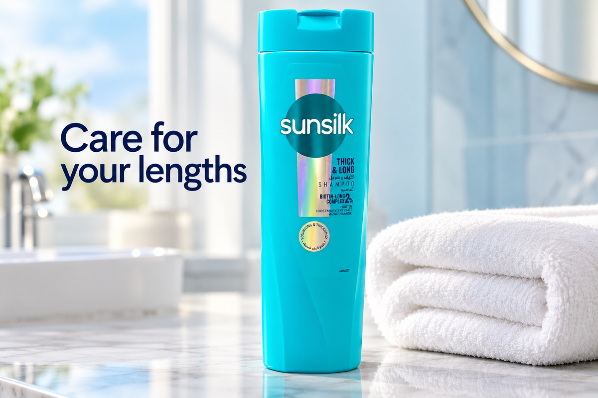 Sunsilk Thick & Long Shampoo with 2% Biotin-Long Complex – 400ml (1x4 pcs)