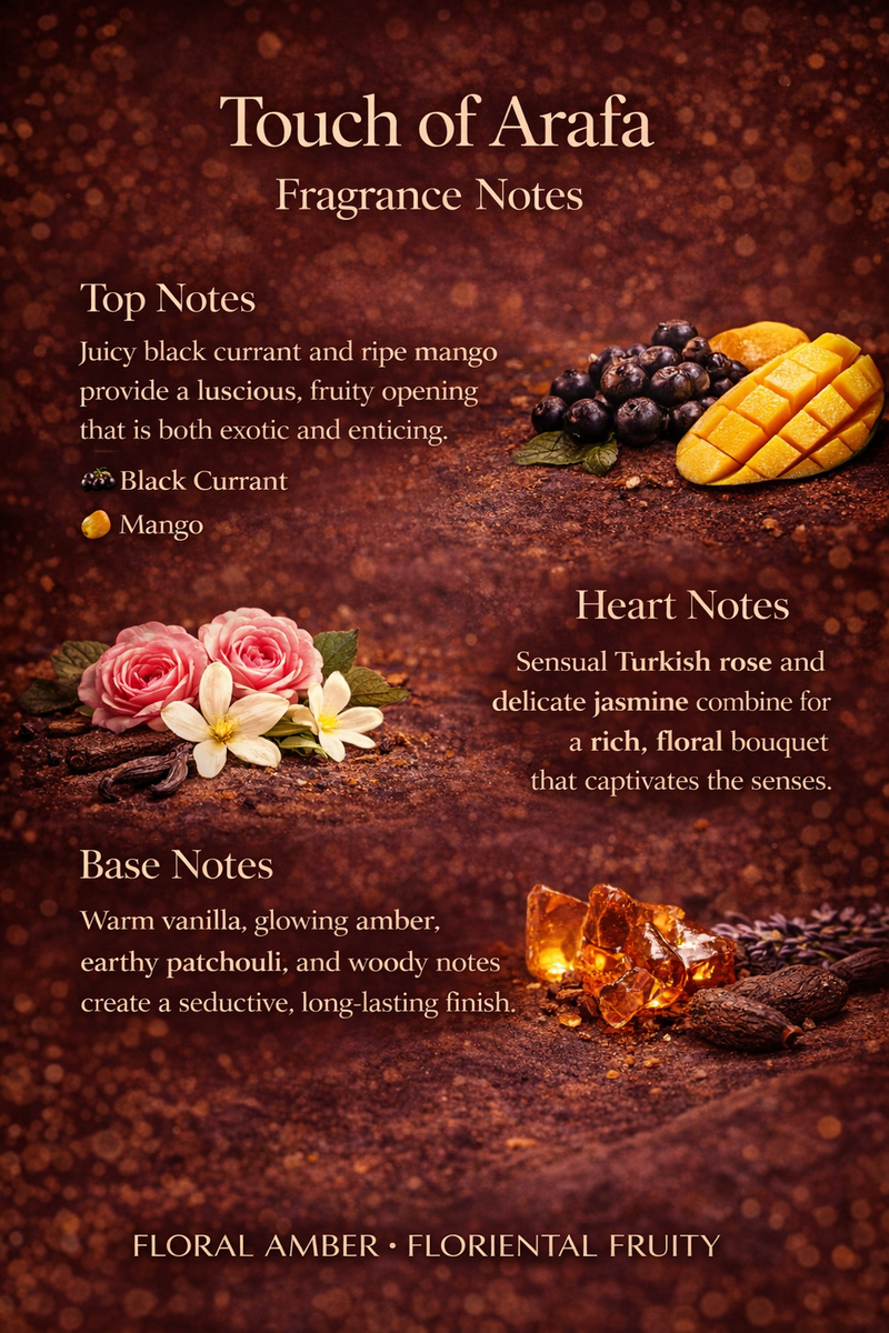 Derby Touch of Arafa Eau de Parfum | Floral Amber Fruity Perfume unisex