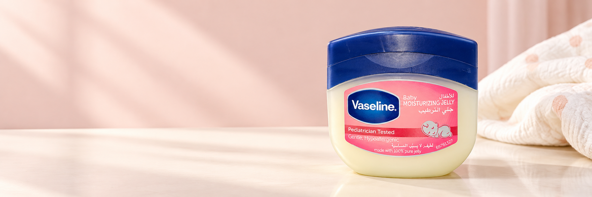 Vaseline Baby Petroleum Jelly – Gentle Moisturising Care, 250ml (1x2 pcs)