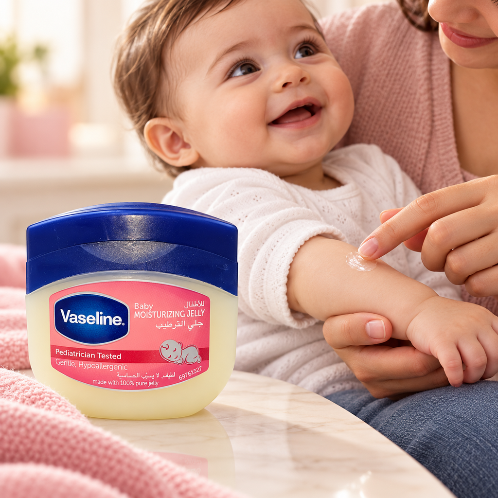 Vaseline Baby Petroleum Jelly – Gentle Moisturising Care, 250ml (1x2 pcs)